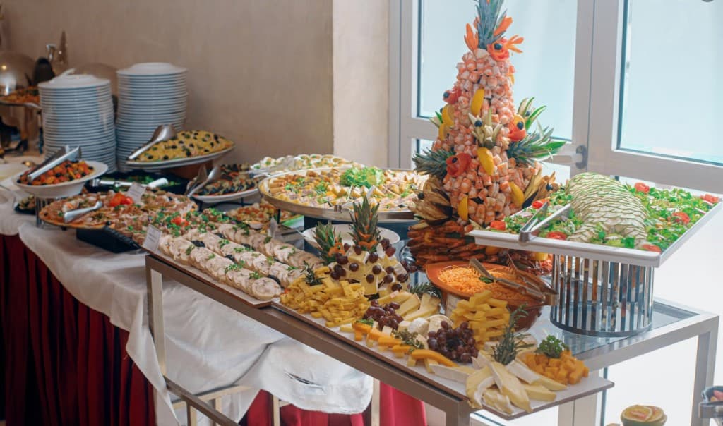 Buffet de réception haut de gamme